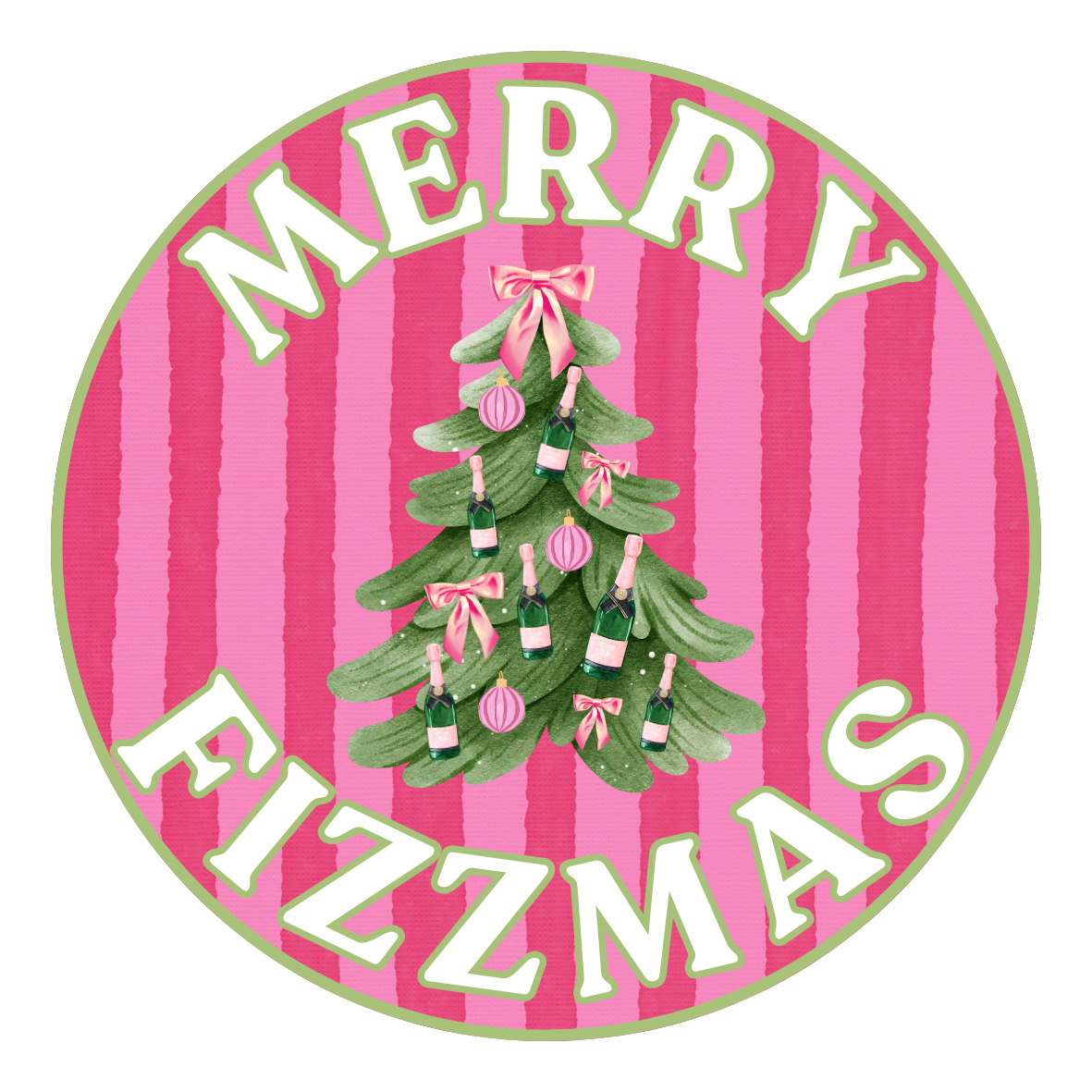 Merry Fizzmas Acrylic Coaster