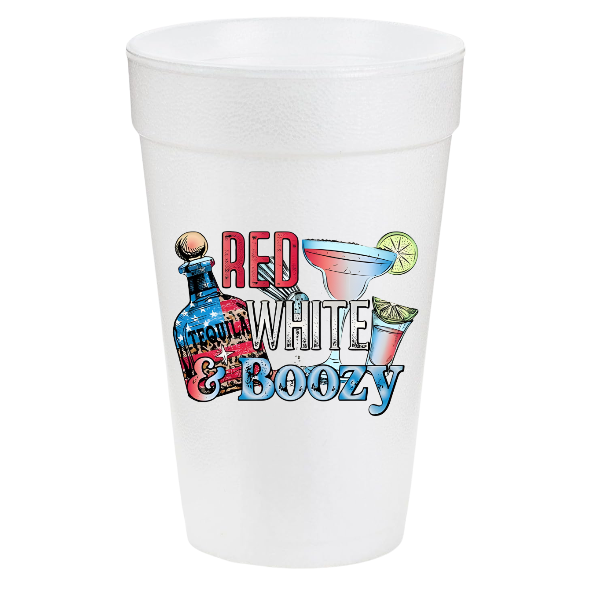 Red White and Boozy 20oz Cups