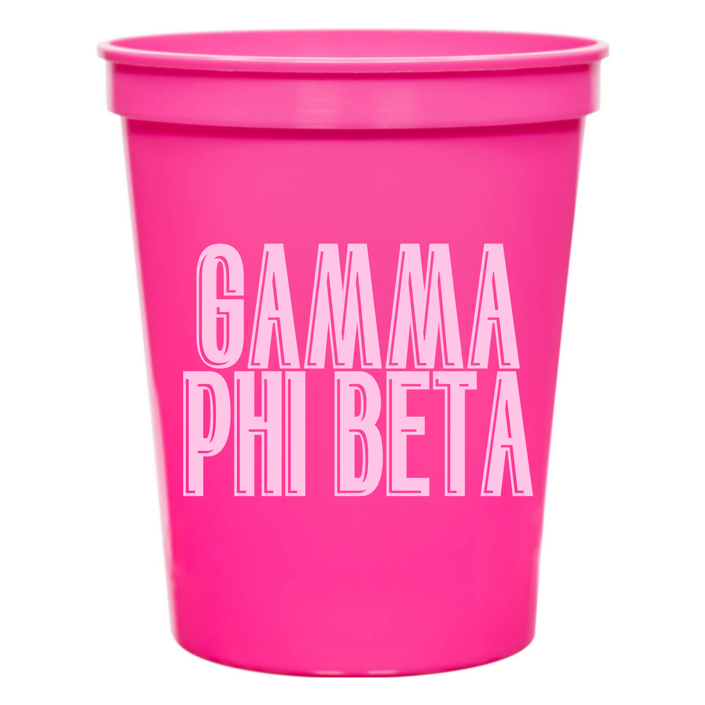 Gamma Phi Beta 16oz Cups (10 pack)
