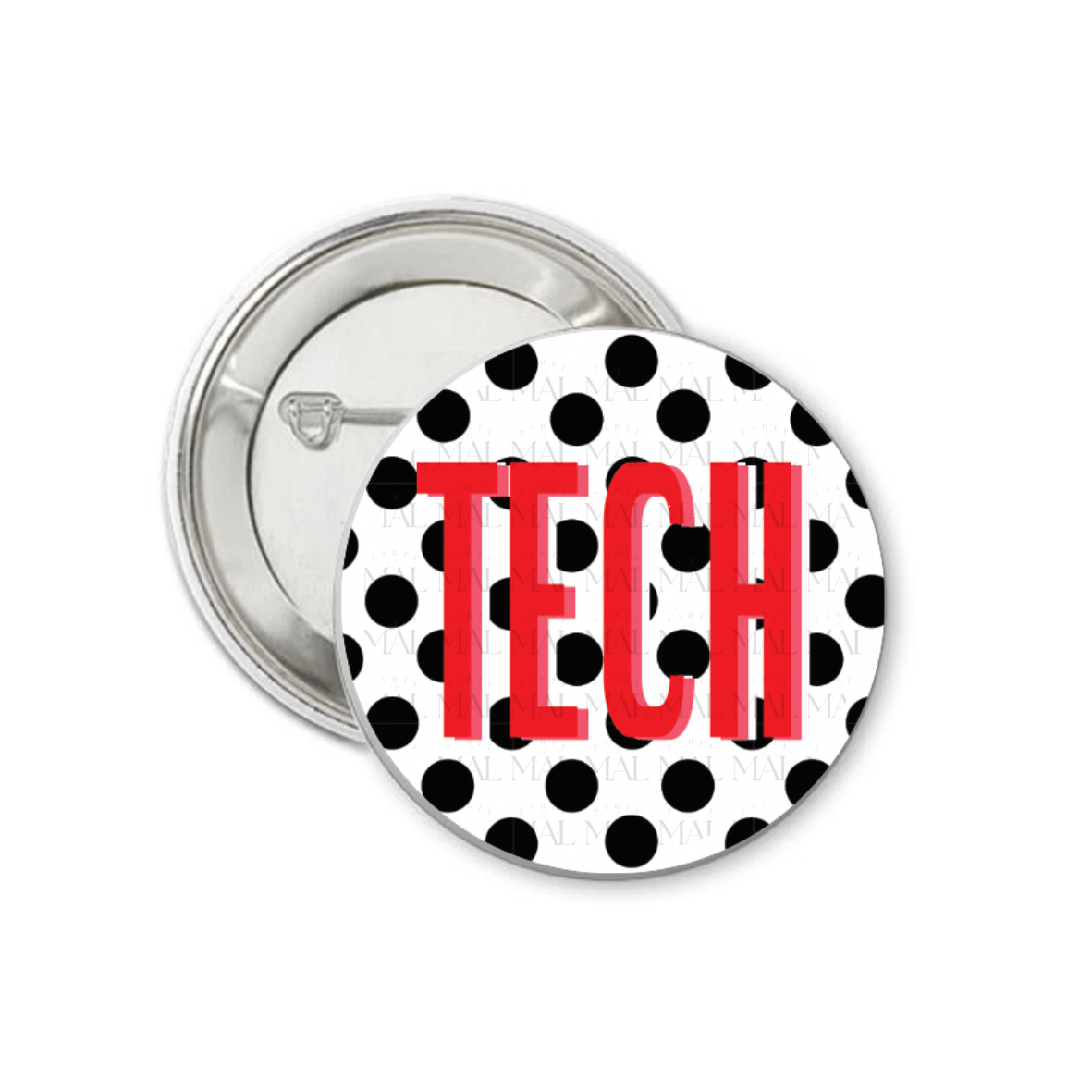 Polka Dot 3" Button