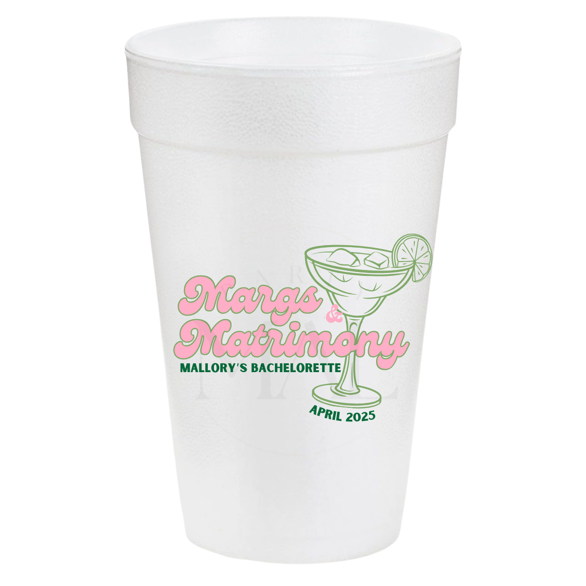 Margs and Matrimony Simple 20oz Cups
