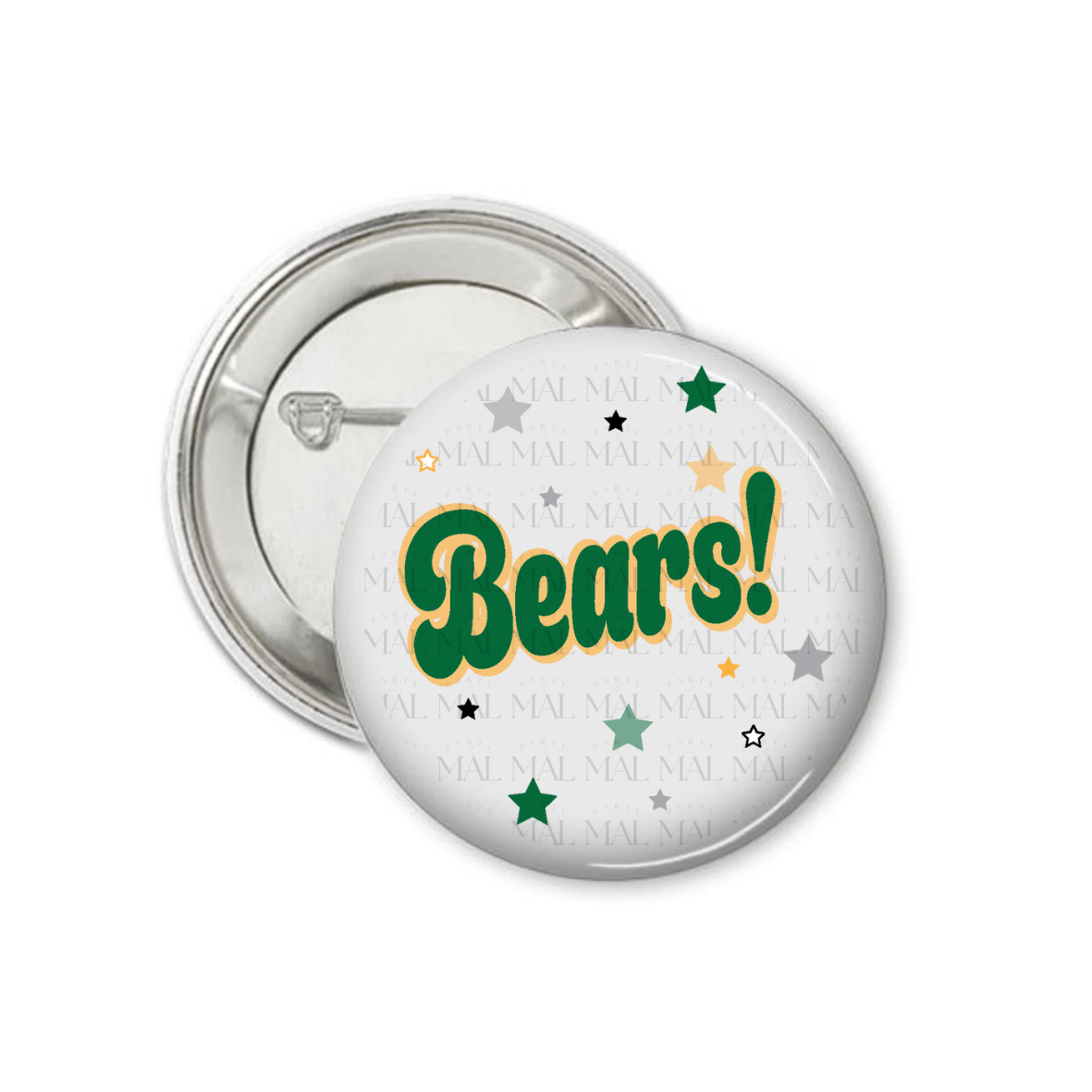 Chunky Letters 3" Button
