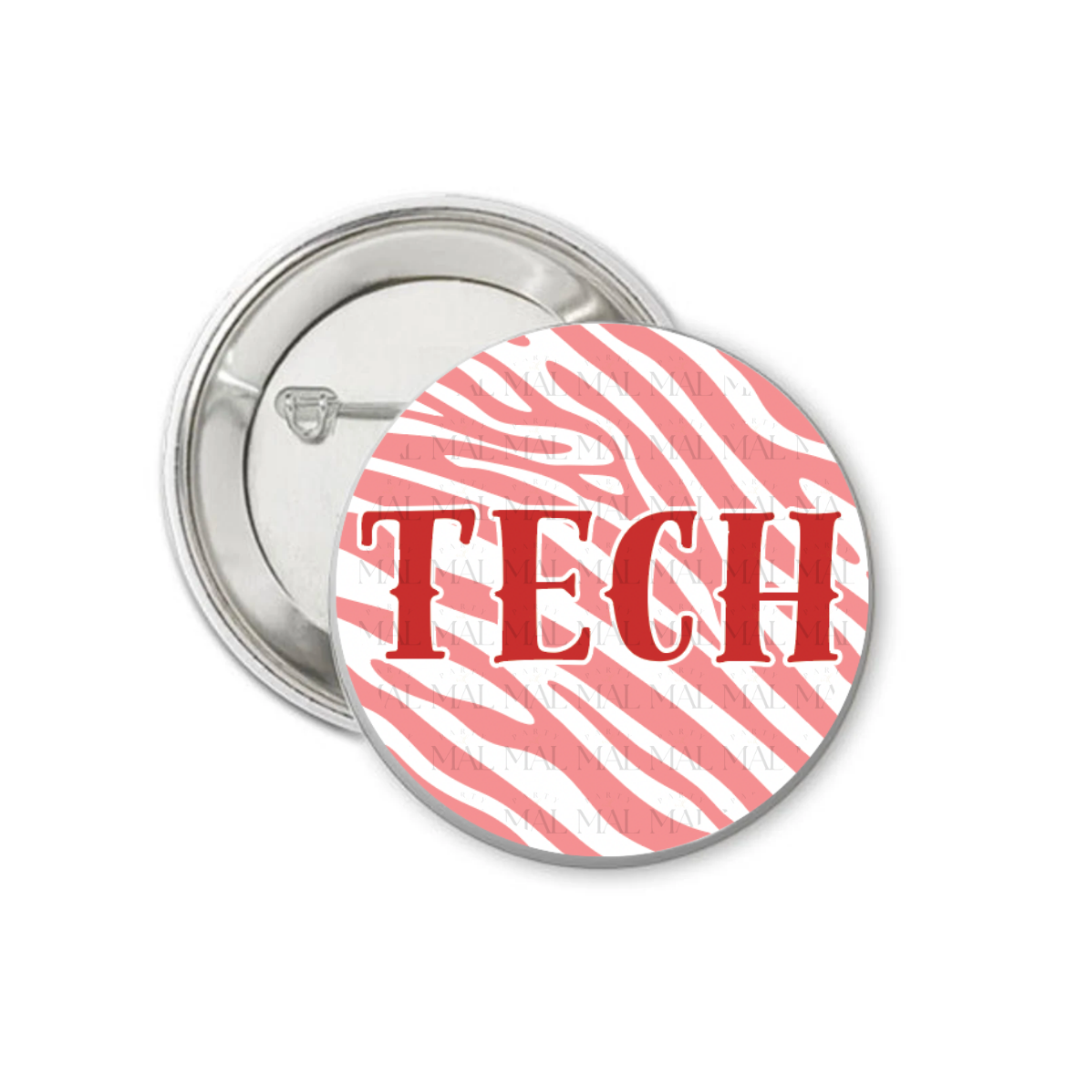 Zebra School 3" Button