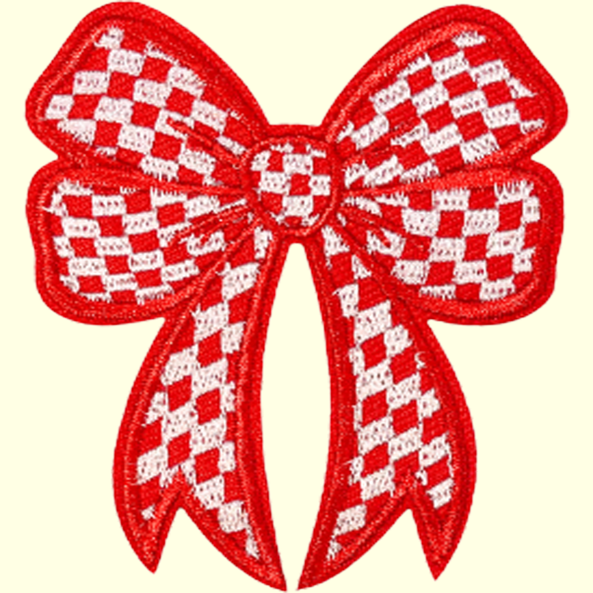 Red & White Bow