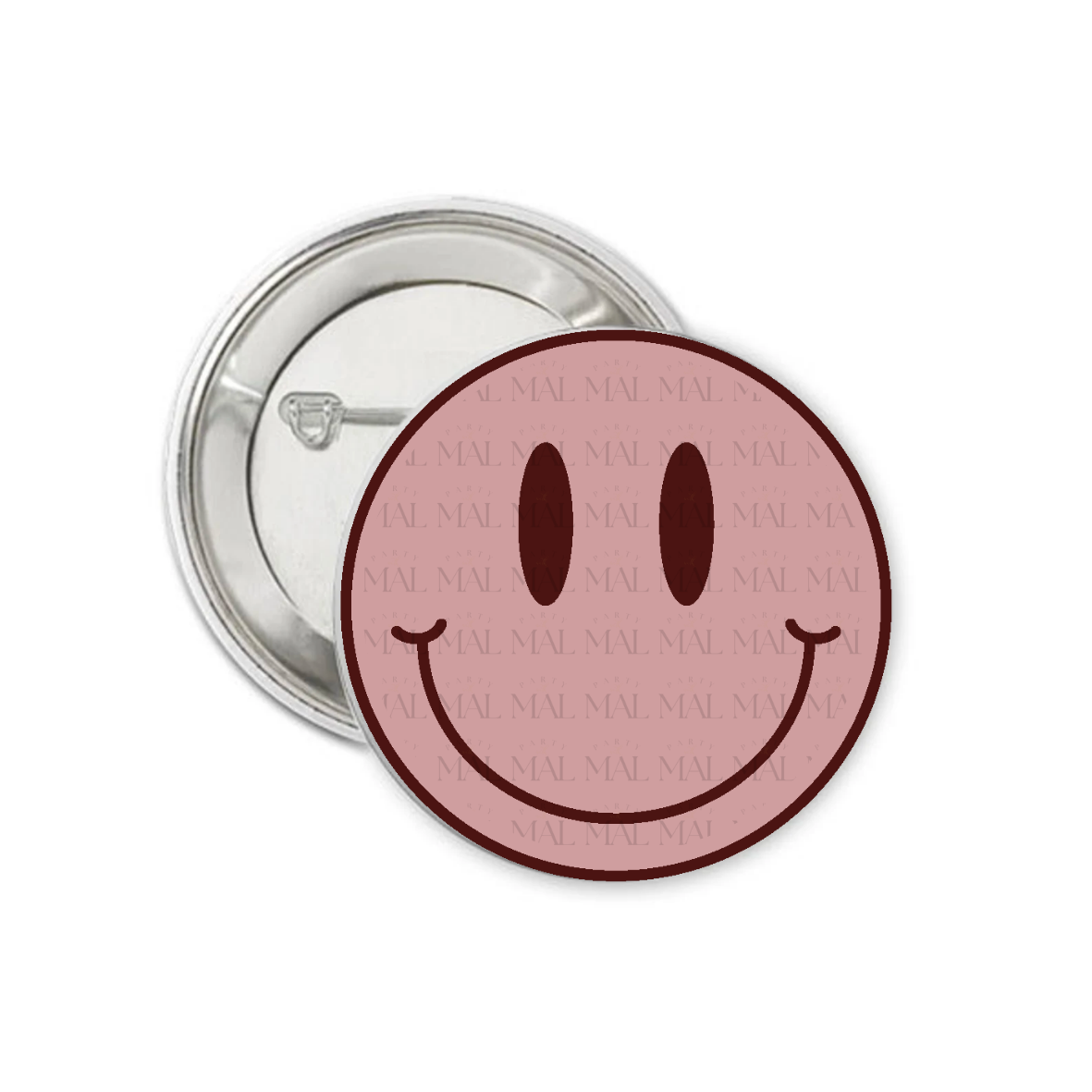 Solid Smile 3" Button