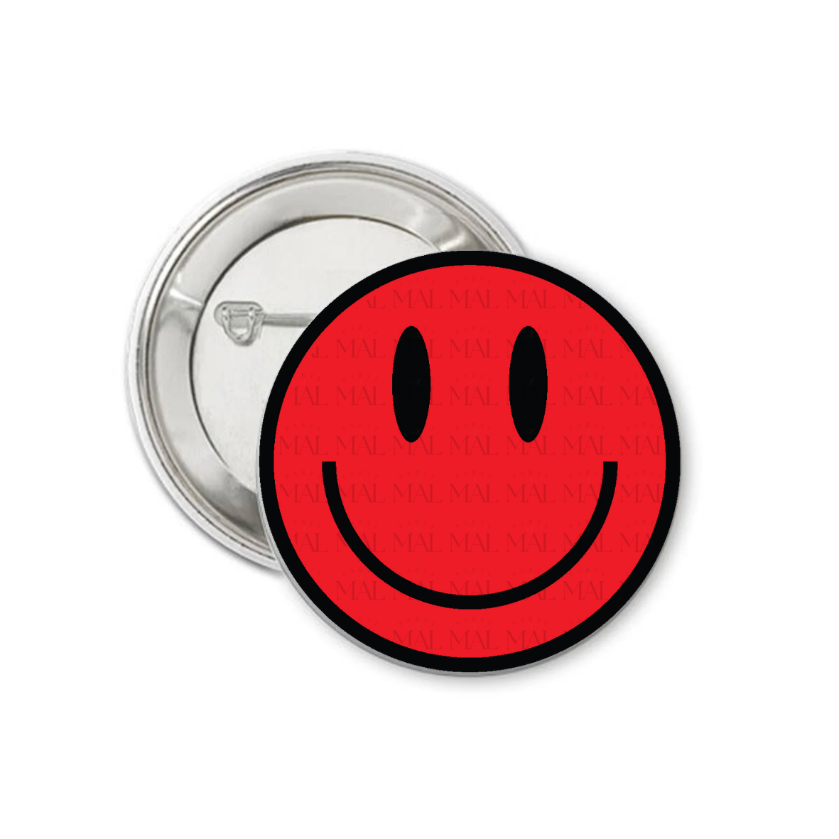 Solid Smile 3" Button