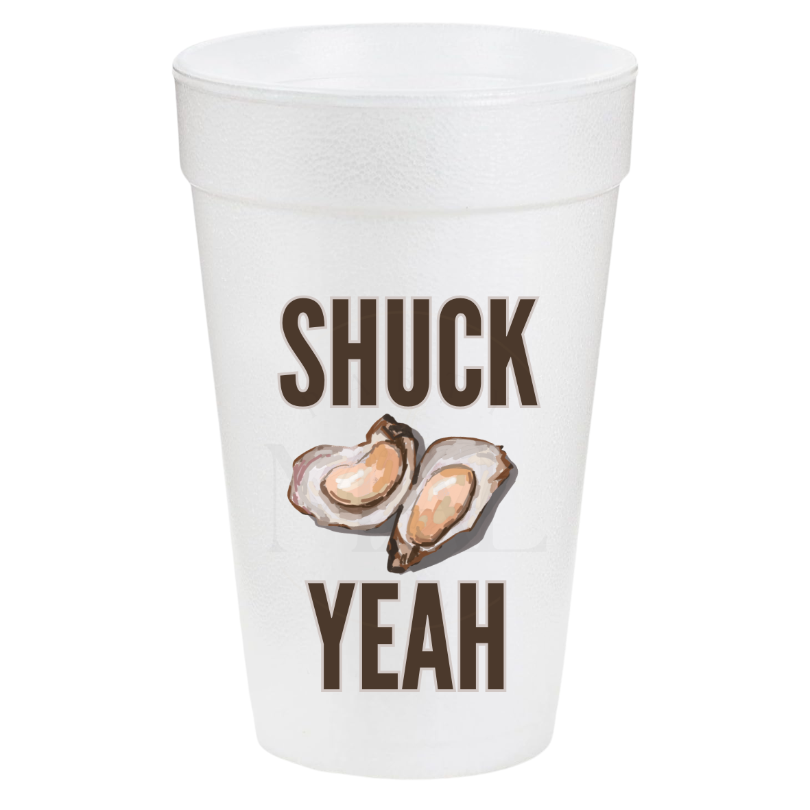 Shuck Yeah Brown 20oz Cups