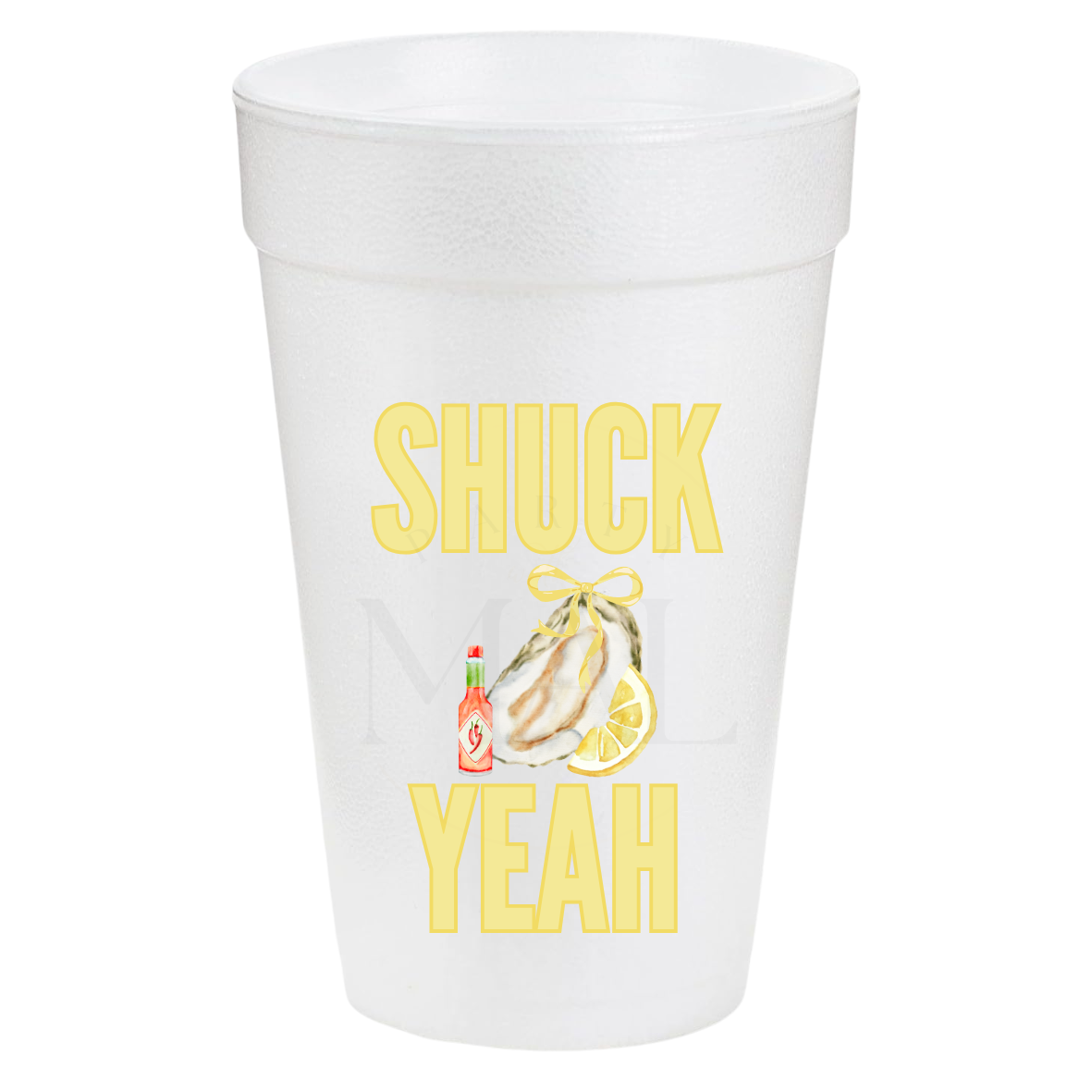 Shuck Yeah Yellow 20oz Cups