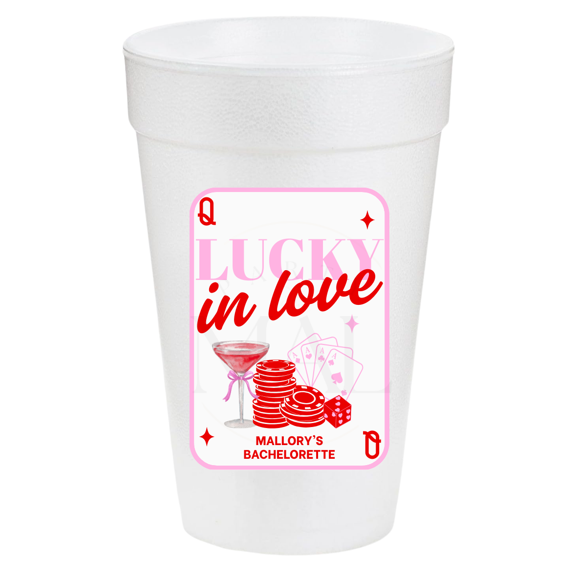 Lucky in Love Card 20oz Cups