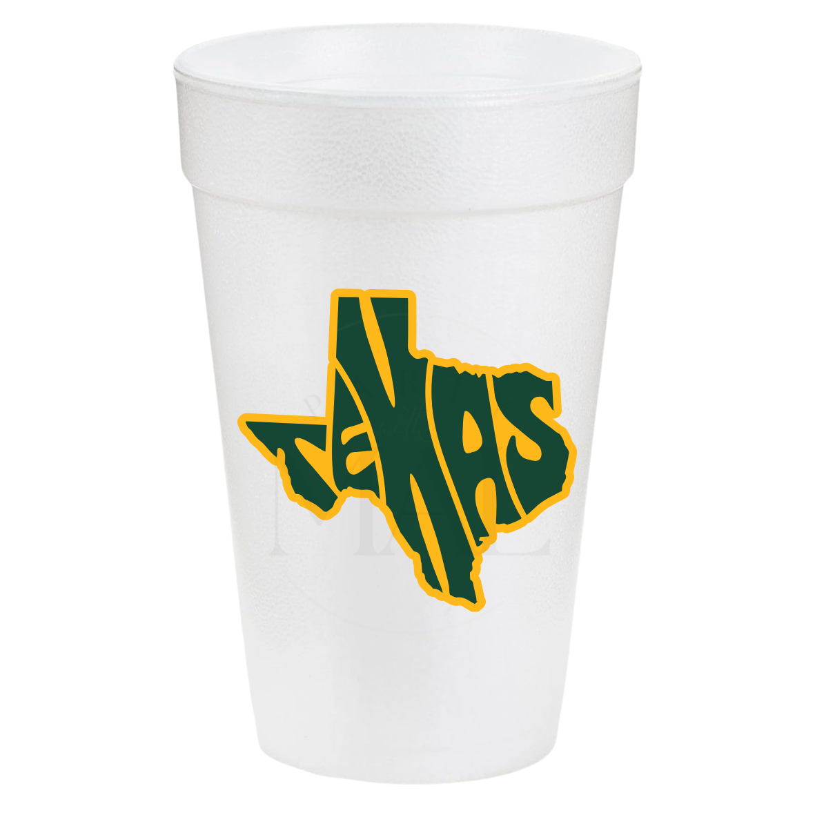 Green & Yellow Texas 20oz Cups