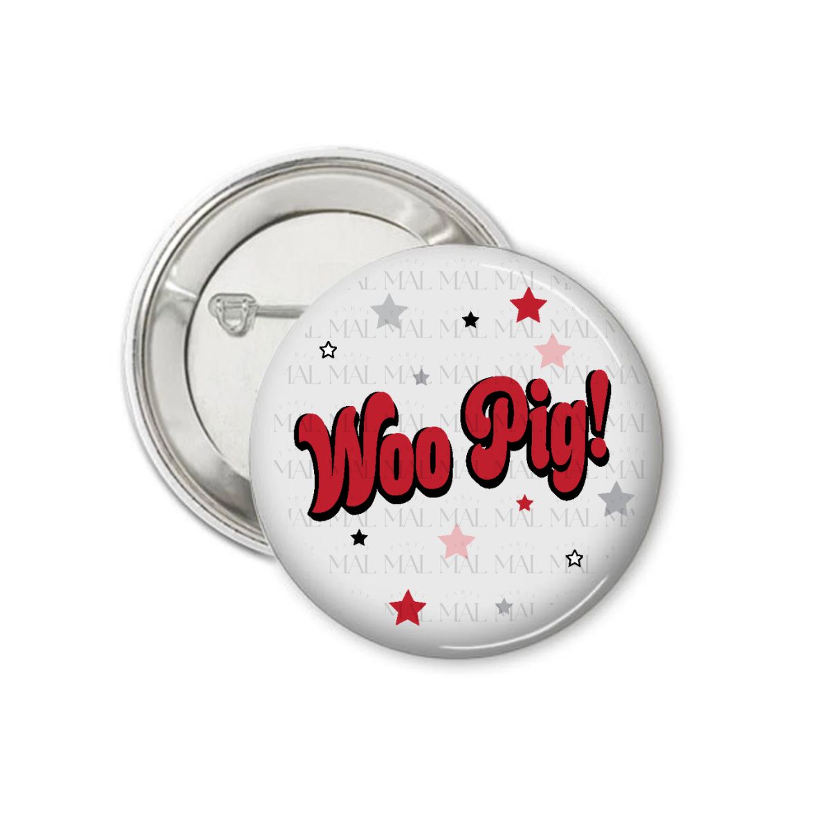 Chunky Letters 3" Button