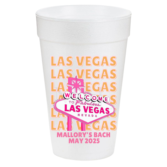 Vegas Sign Orange 20oz Cups