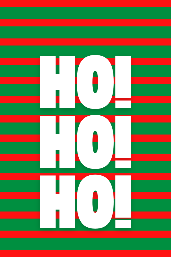 Ho Ho Ho Stripes Tag