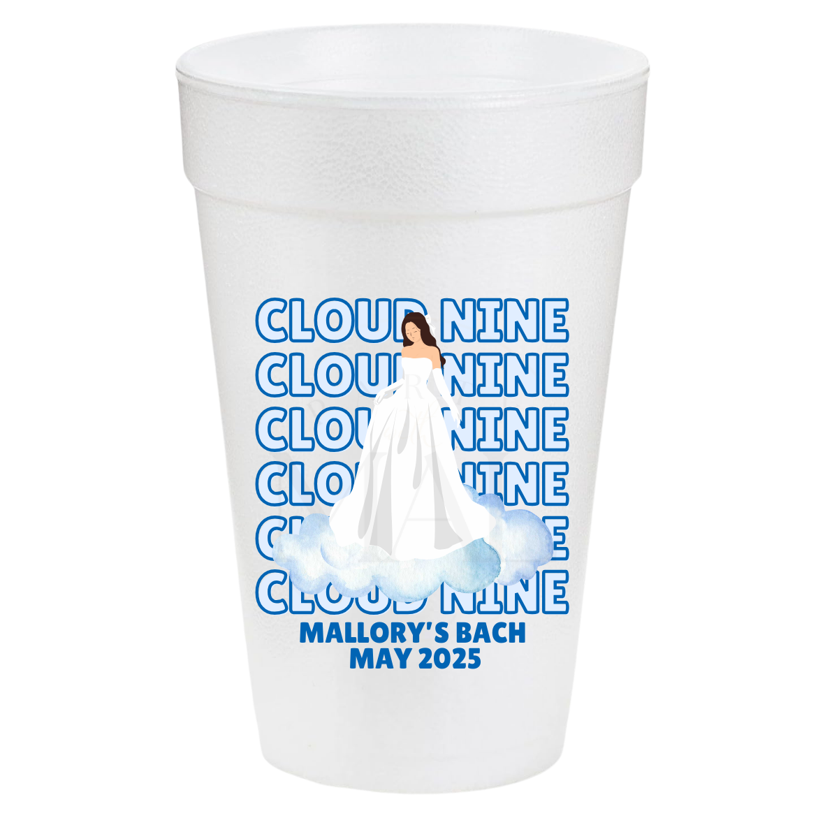 On Cloud Nine Stacked Blue 20oz Cups