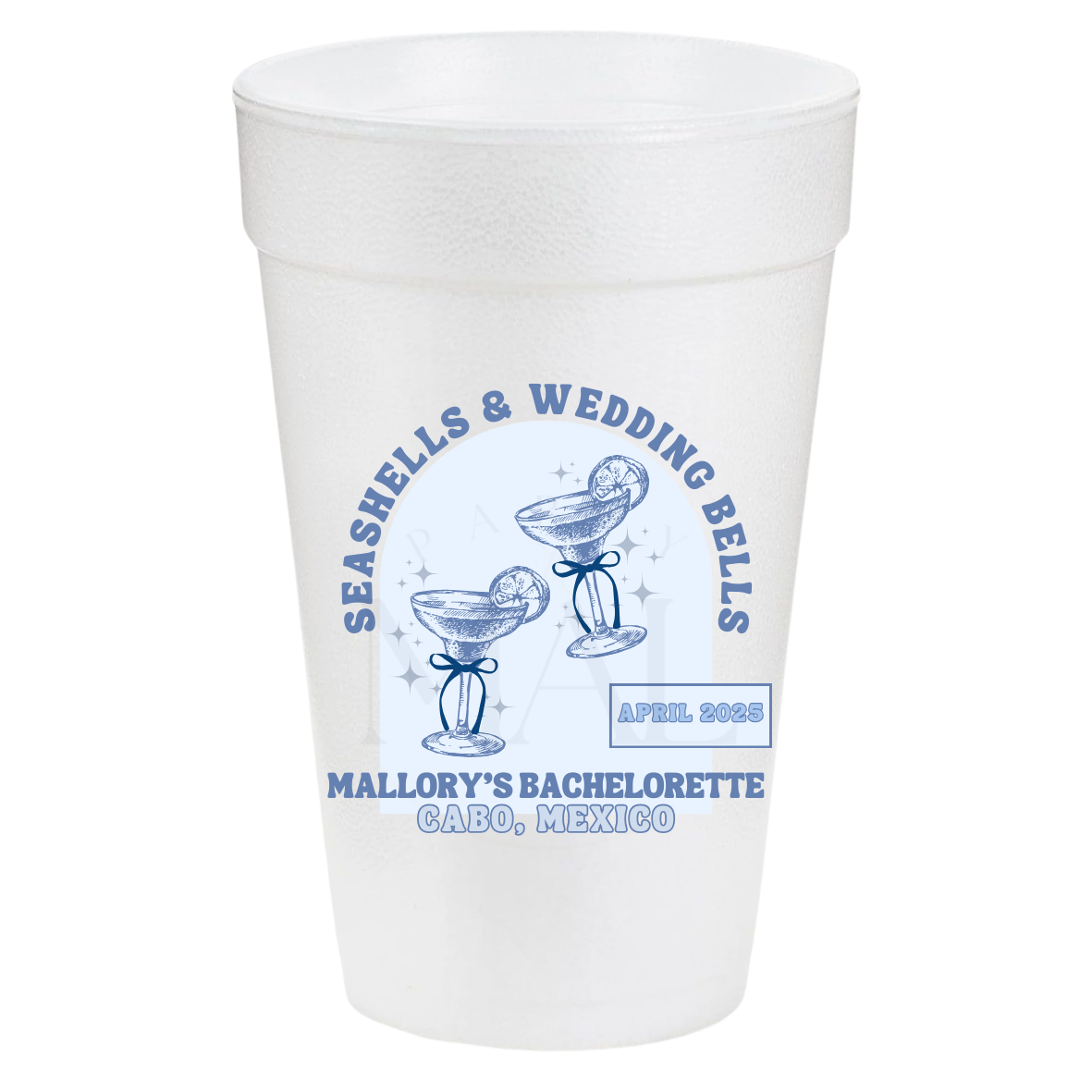Seashells and Wedding Bells Arch 20oz Cups