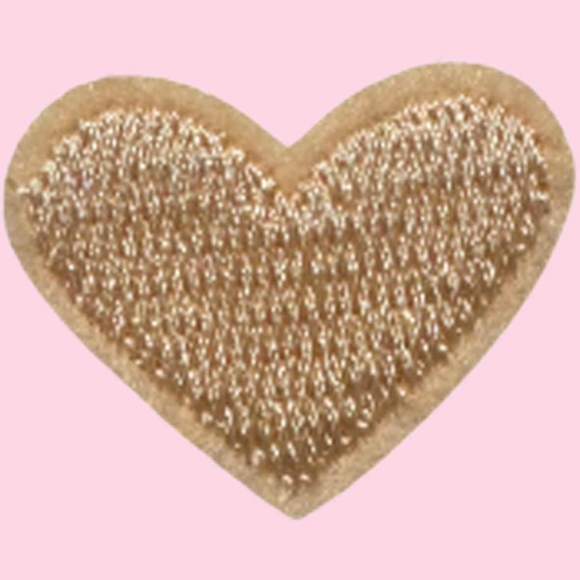 Tan Mini Heart