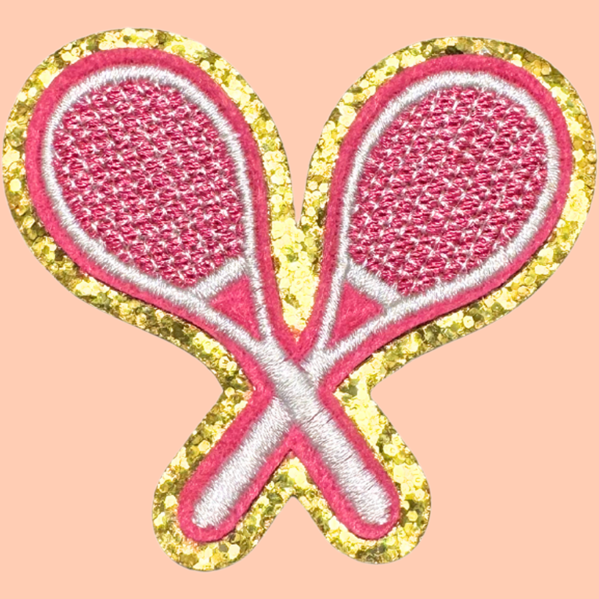 Tennis Rackets trimmed in Gold Chenille
