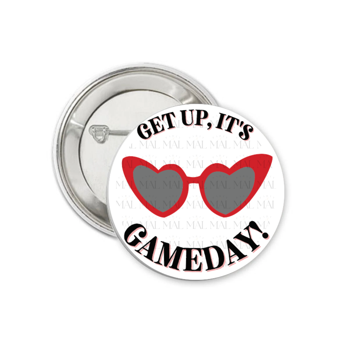 Get Up, It's Gameday 3" Button