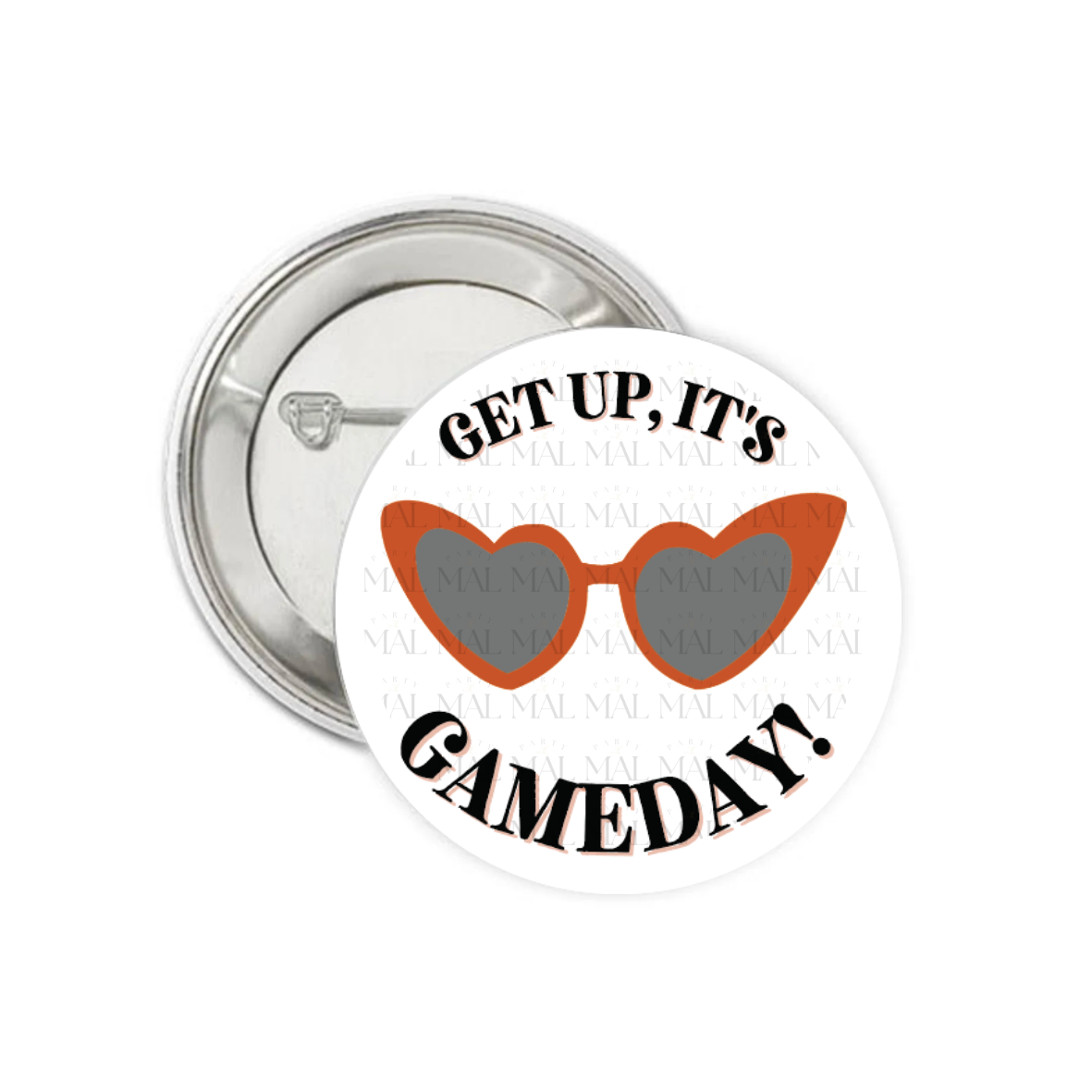 Get Up, It's Gameday 3" Button