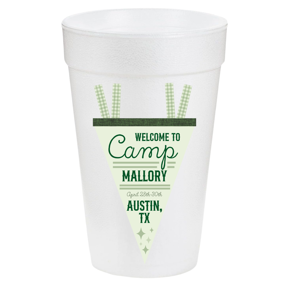 Camp Bride Flag 20oz Cups