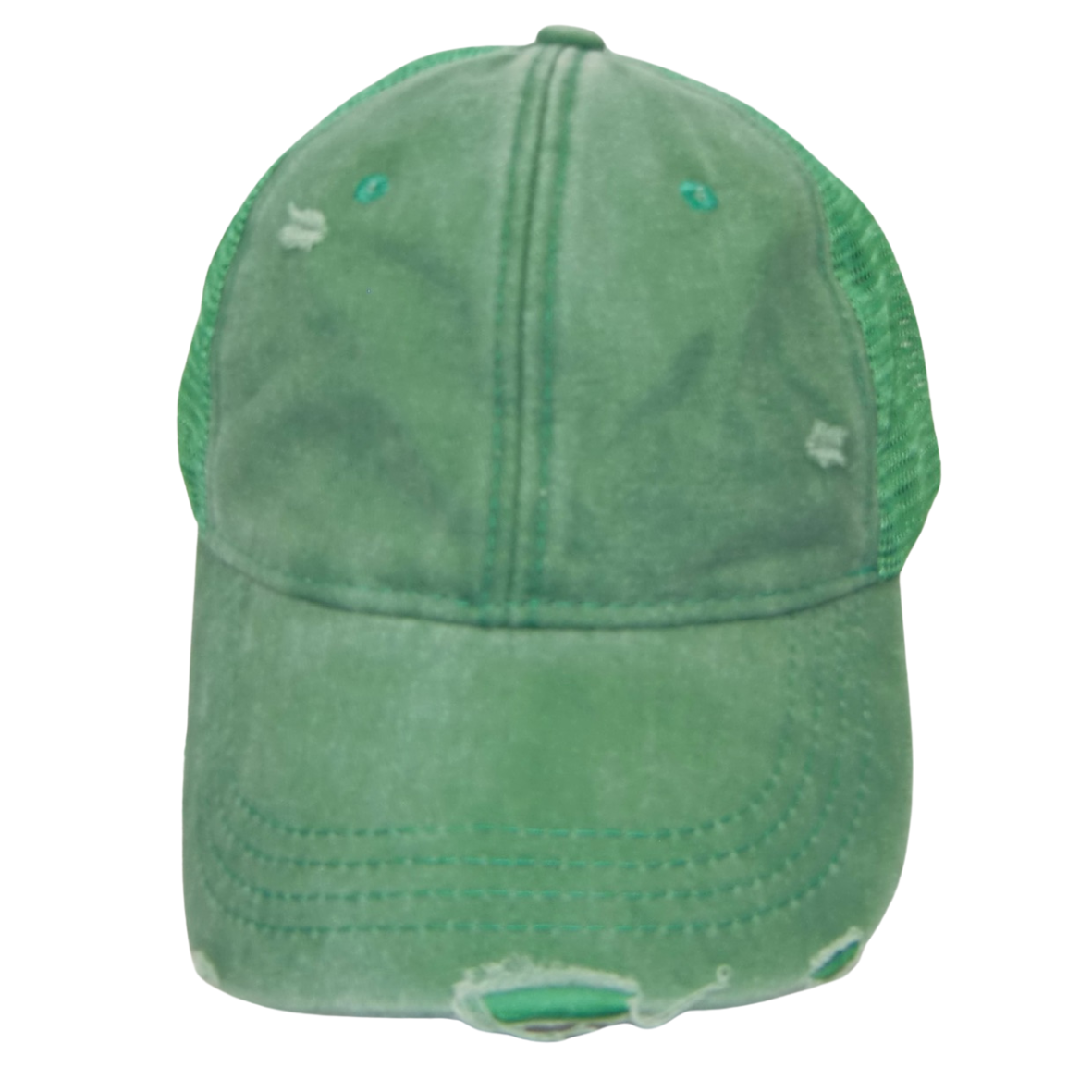 Green Distressed Hat