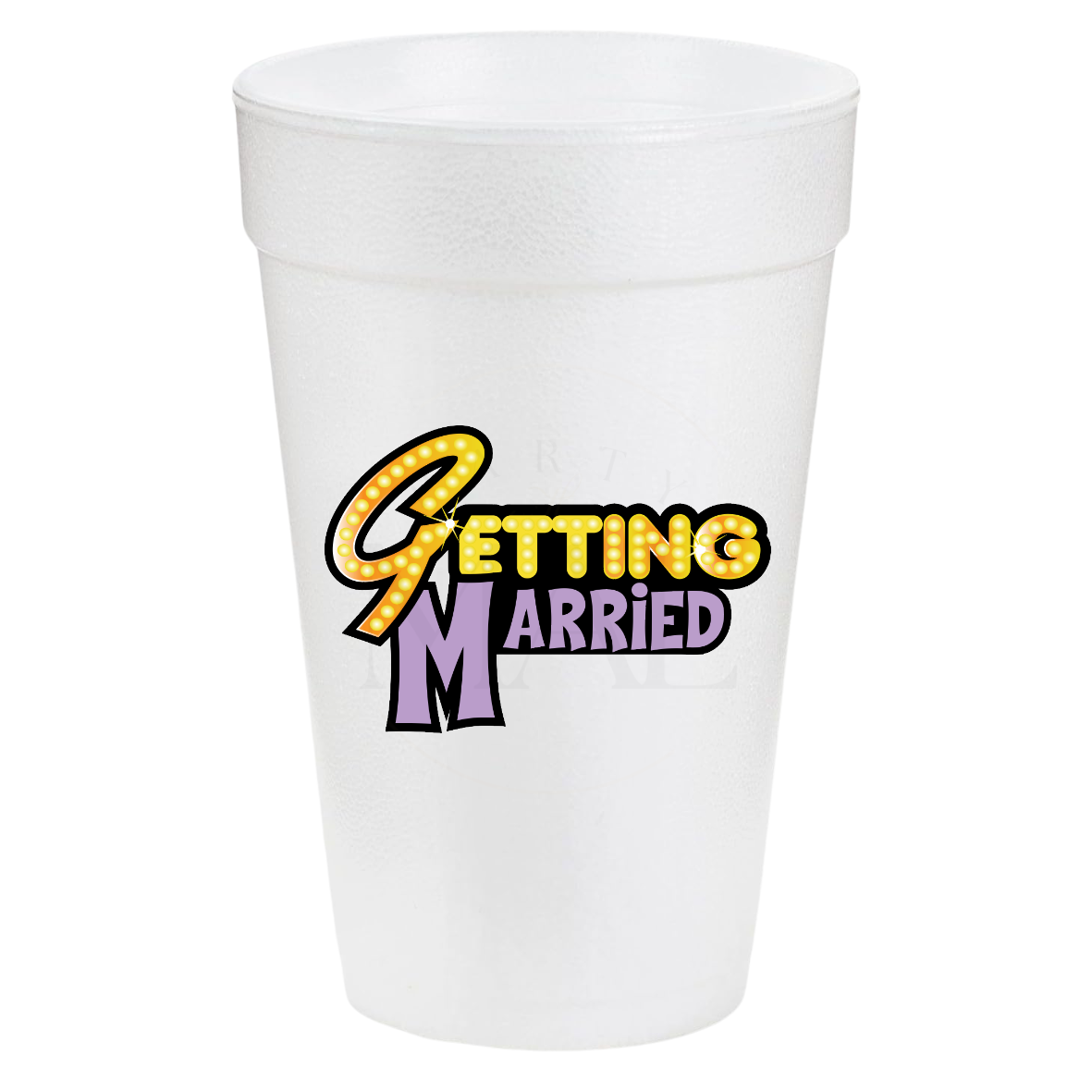 Getting Married Plain 20oz Cups