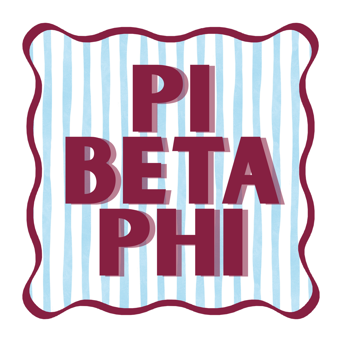 Pi Beta Phi Acrylic Coaster