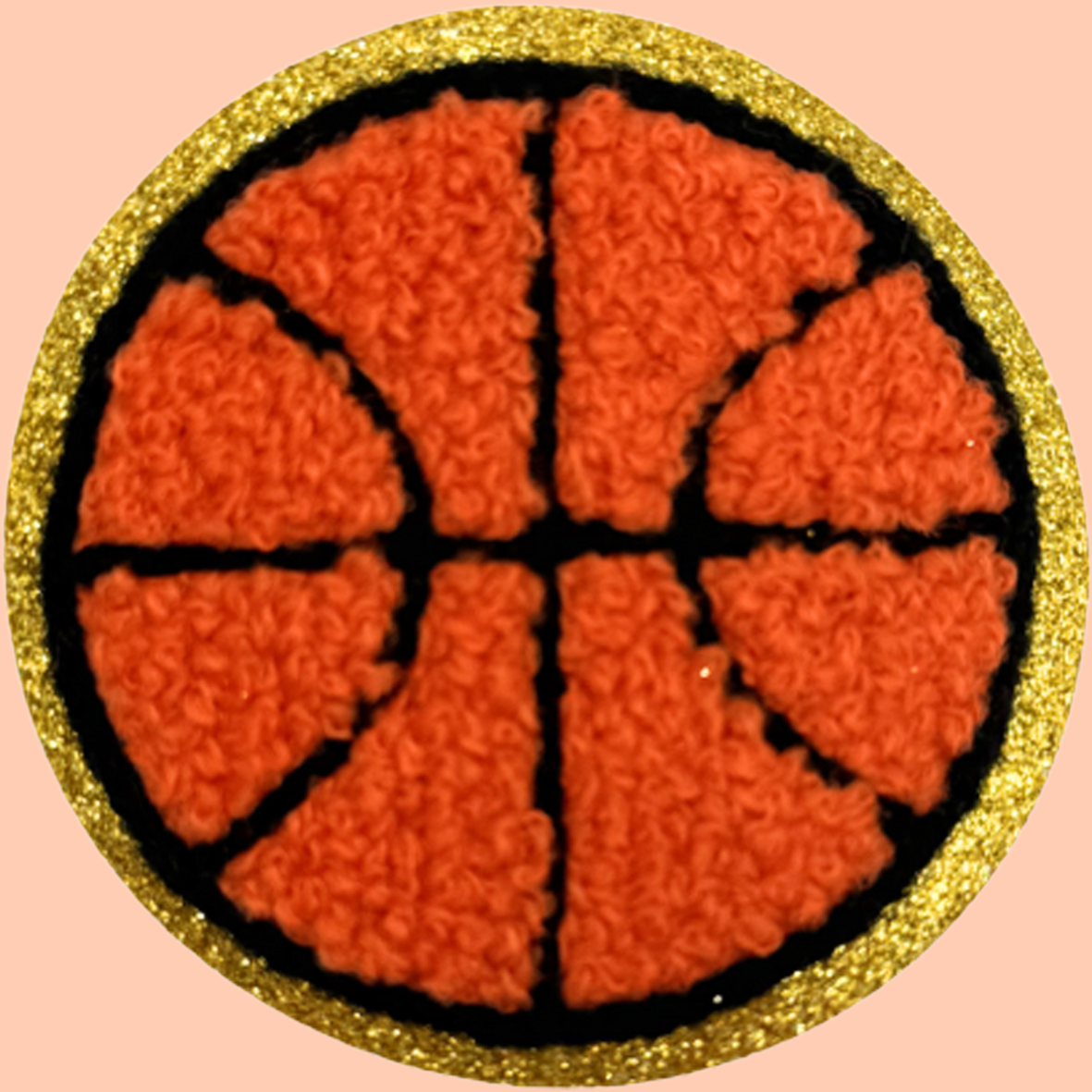 Basketball trimmed in Gold Chenille