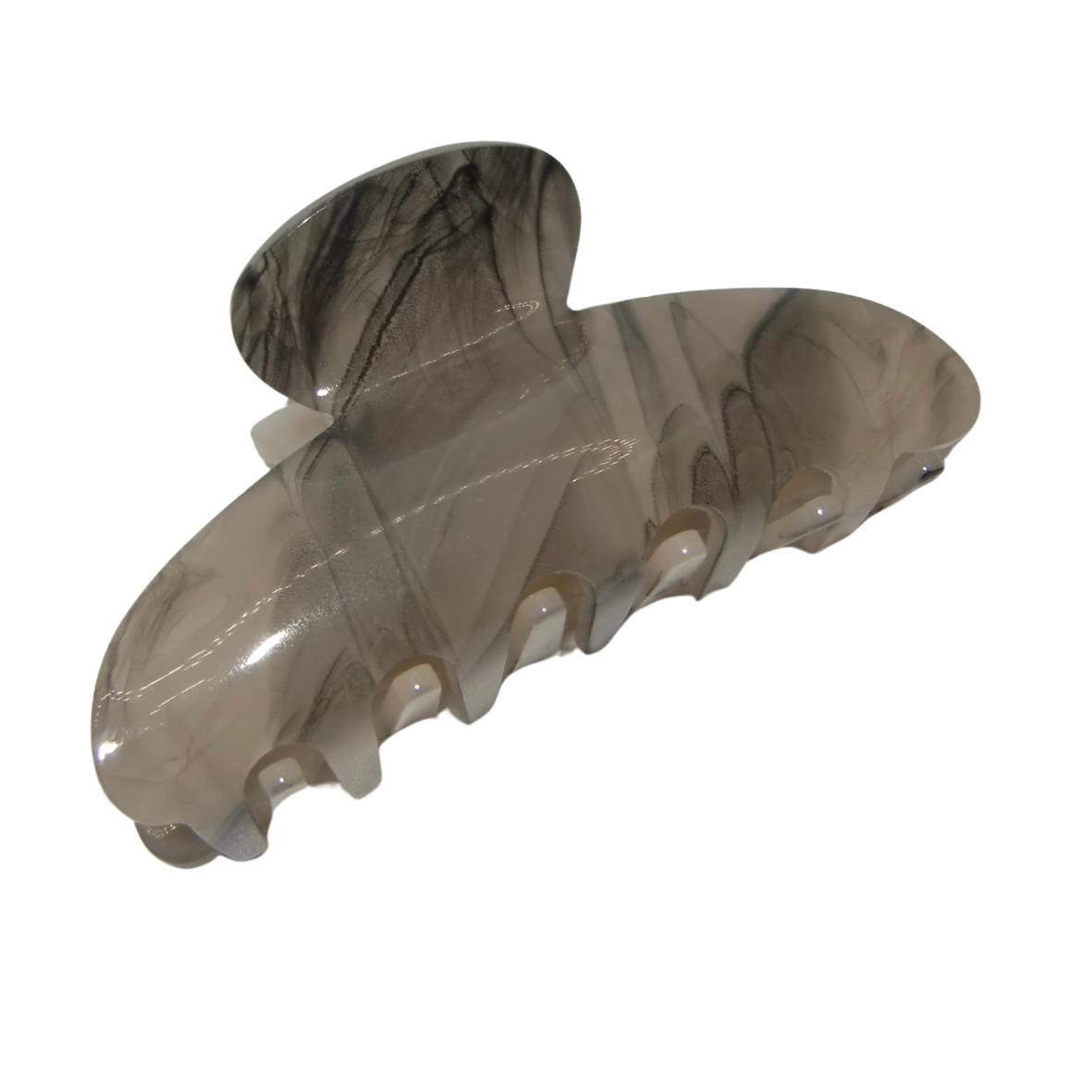 Black and White Swirl Claw Clip