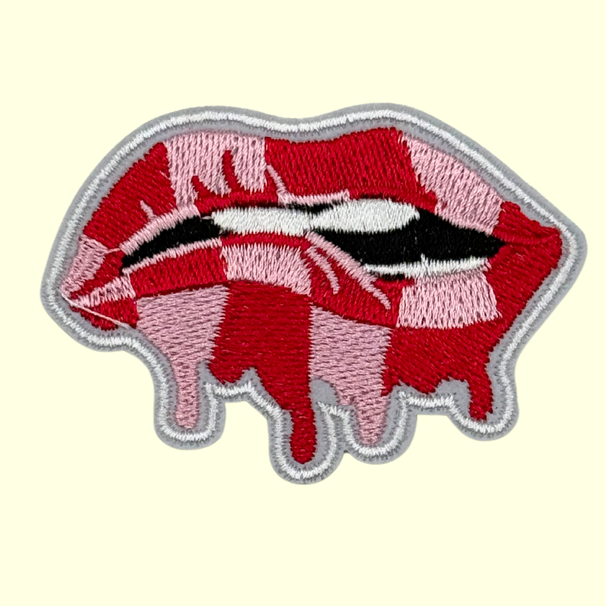 Checkered Dripping Lips
