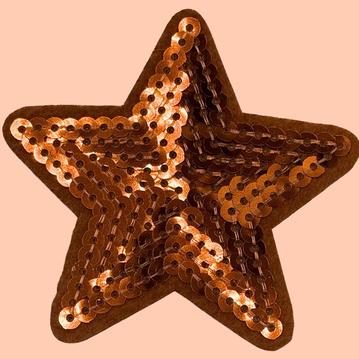 Brown Sequin Star Medium