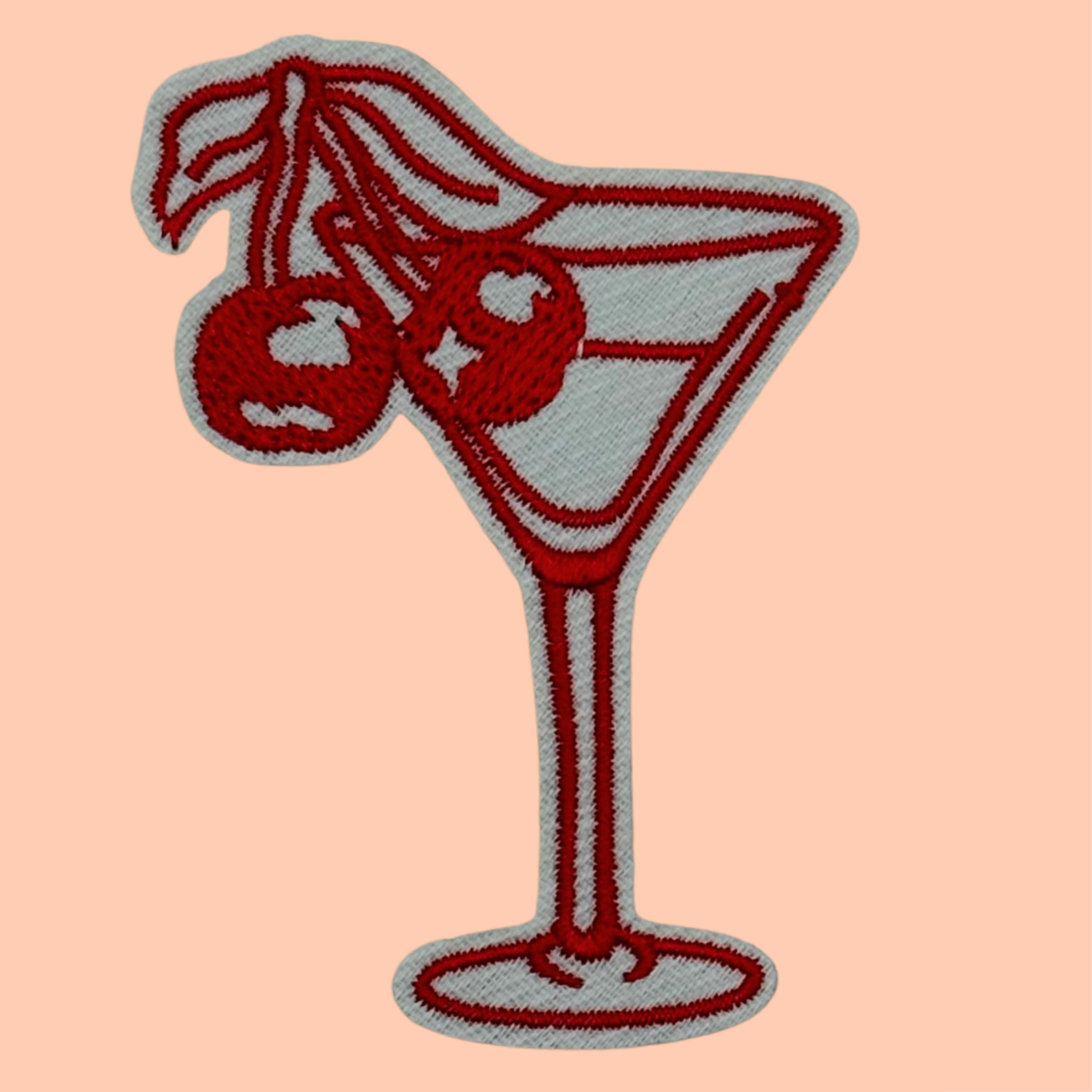 Red Cherries Martini Glass Cocktail