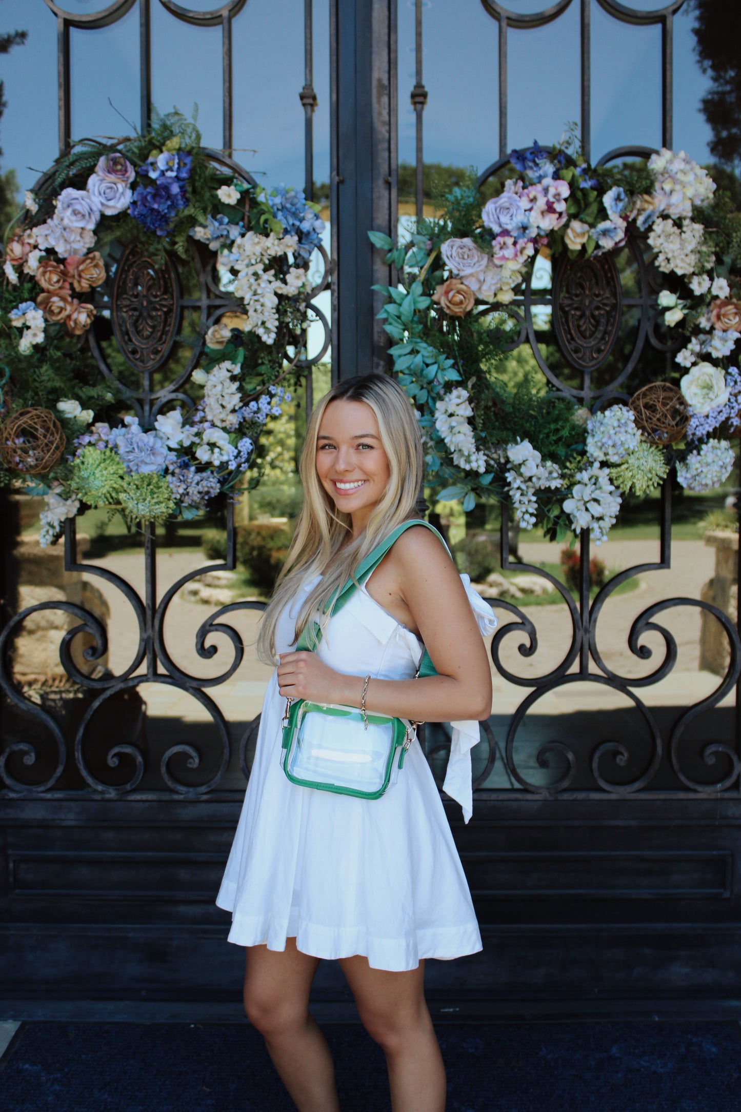 Kelly Green Clear Game Day Bag