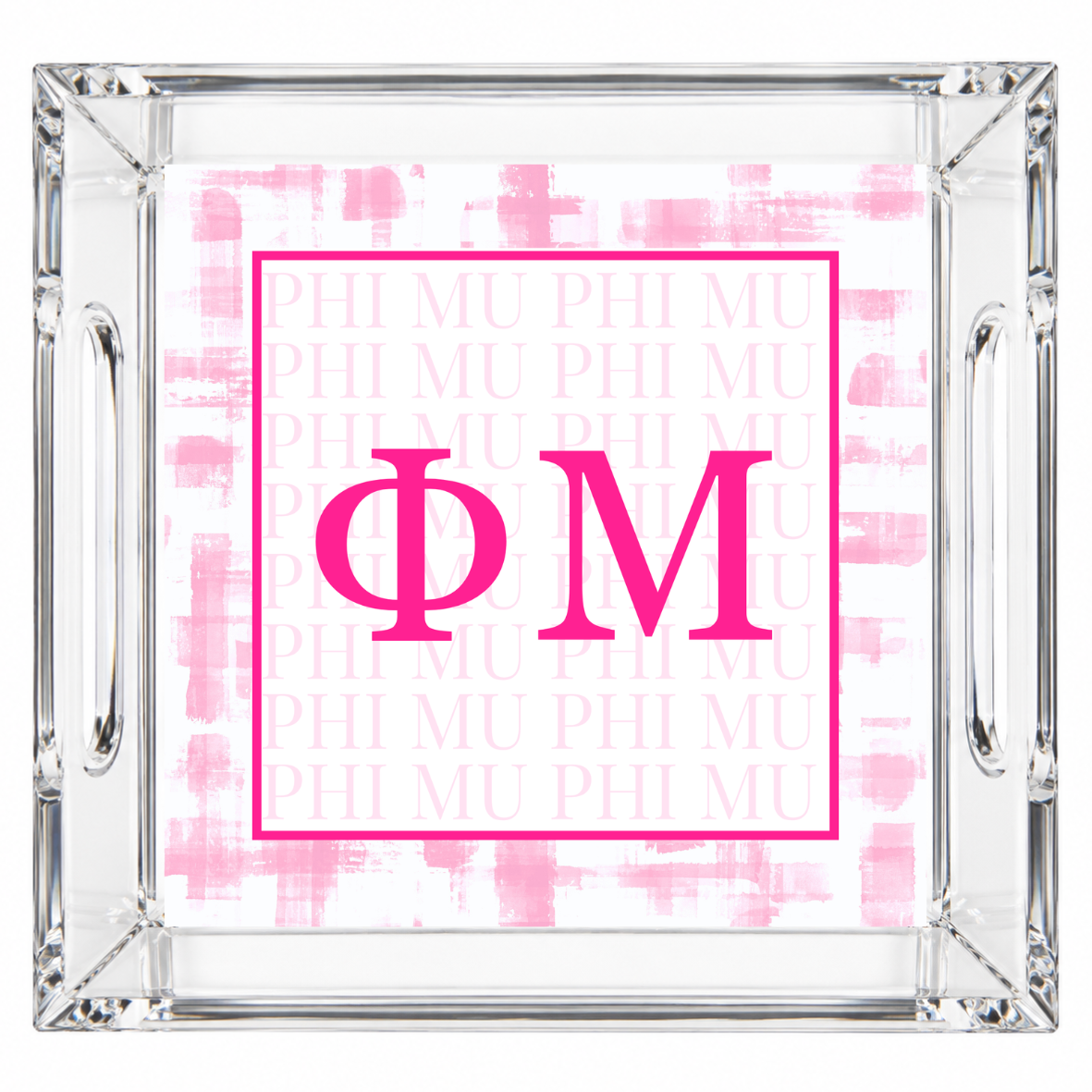 Phi Mu Acrylic Tray