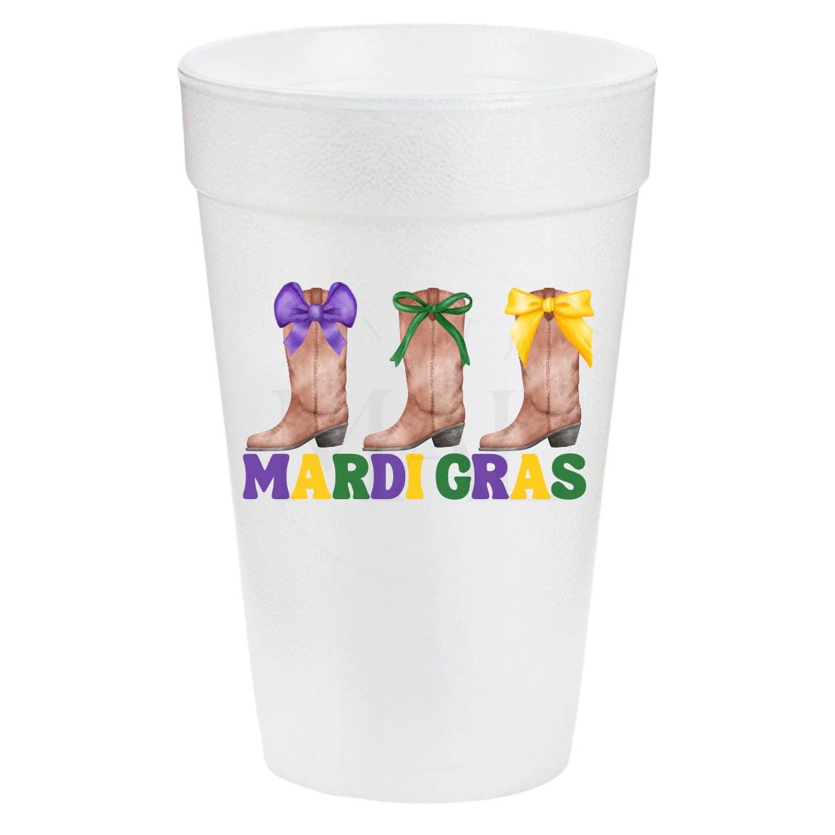 Nola Mardi Gras Boots 20oz Cups