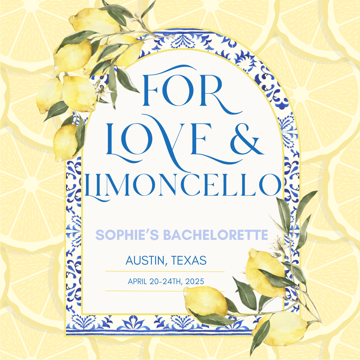 Love and Limoncello Bach