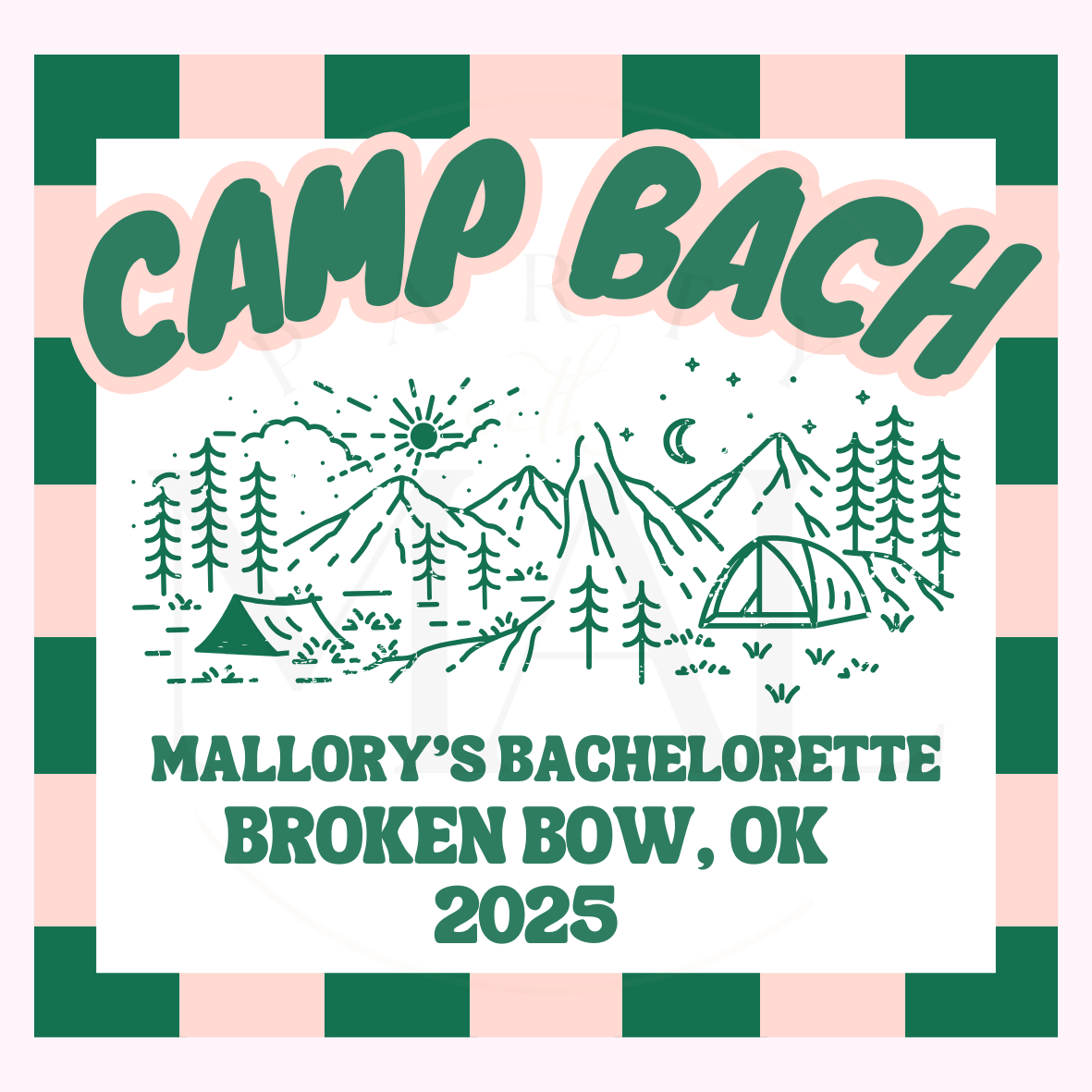 Camp Bride Bach