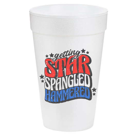 Star Spangled Hammered 20oz Cups