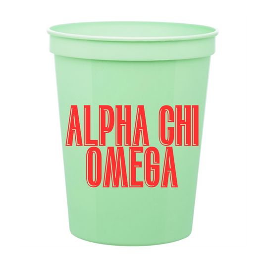 Alpha Chi Omega 16oz Cups (10 pack)