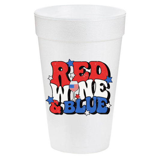 Red Wine and Blue 20oz Cups