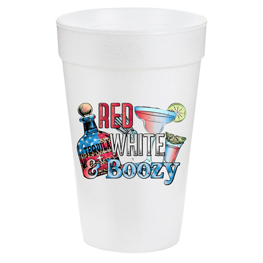 Red White and Boozy 20oz Cups