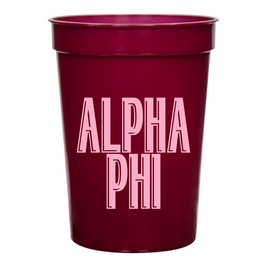 Alpha Phi 16oz Cups (10 pack)