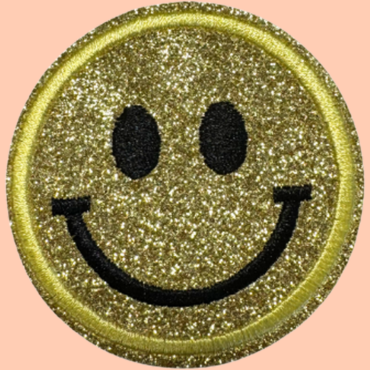 Yellow Shimmery Smiley Face