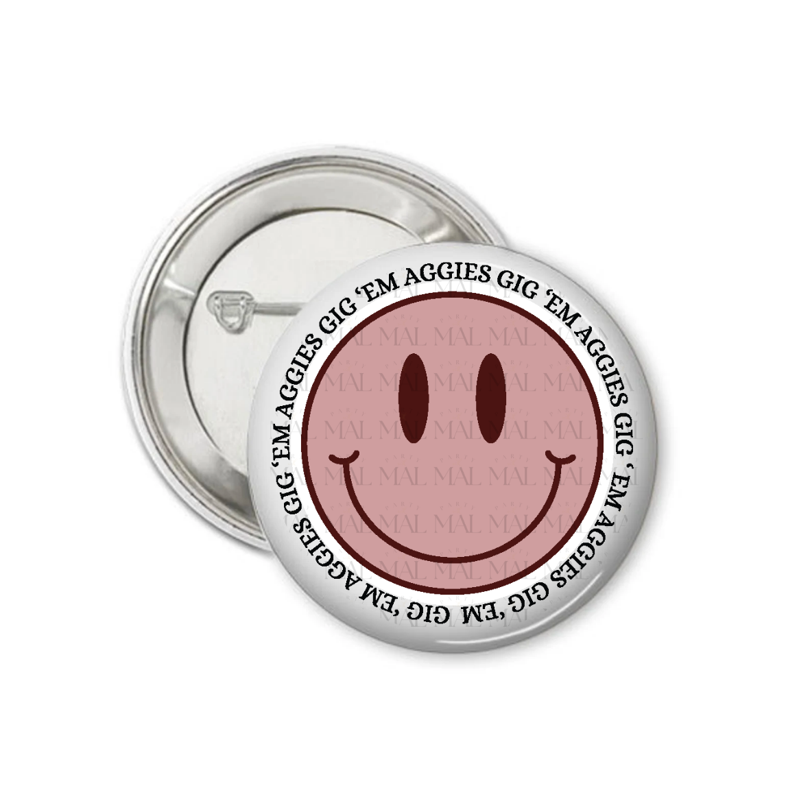 School Smile 3" Button