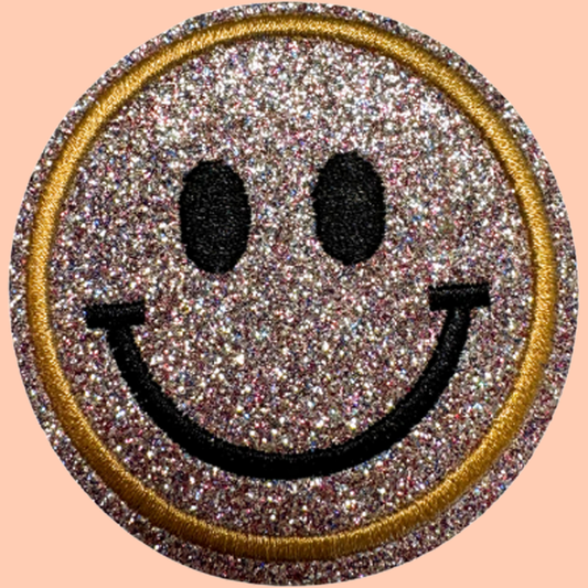 Rainbow Shimmery Smiley Face