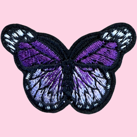 Multi Purple & White Small Butterfly