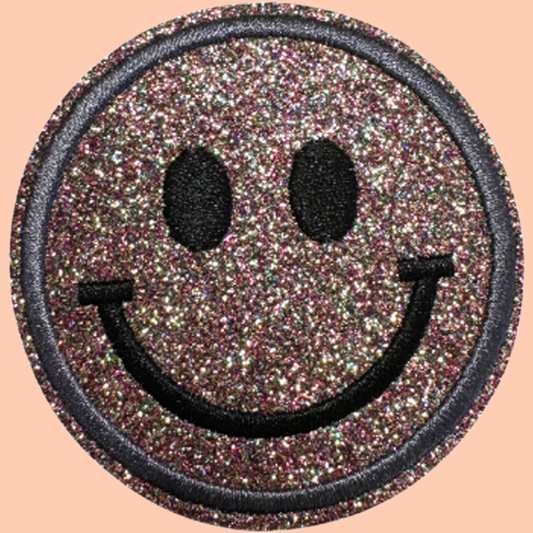 Rose Gold Shimmery Smiley Face