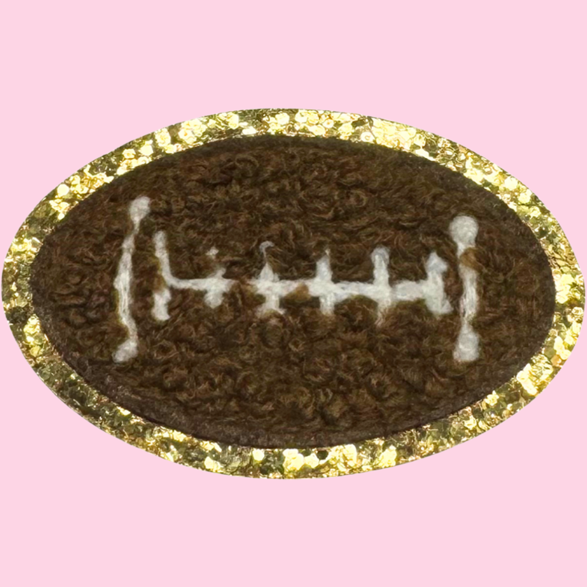 Chenille Mini Football Gold Small
