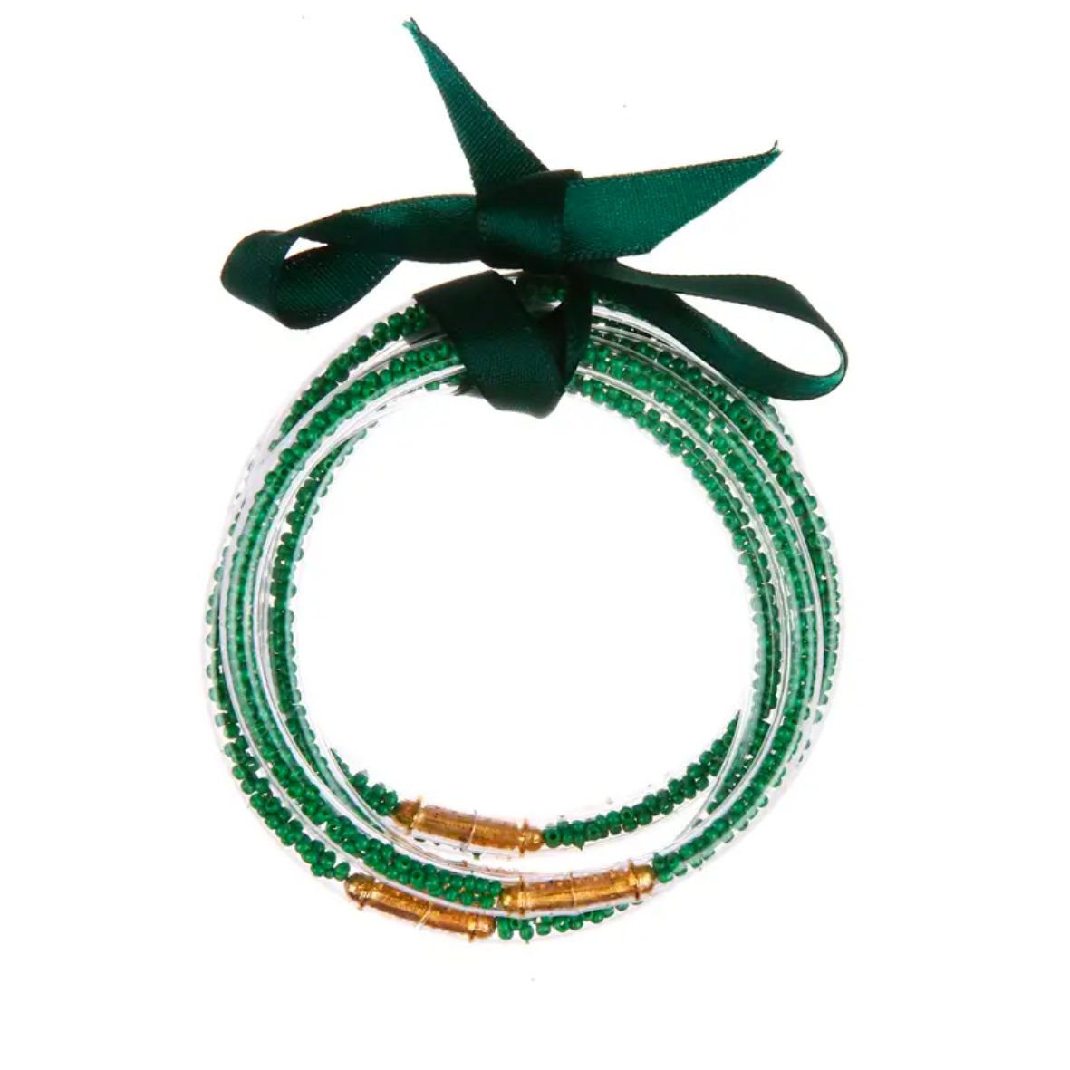 Green Buddha Bangles (5)
