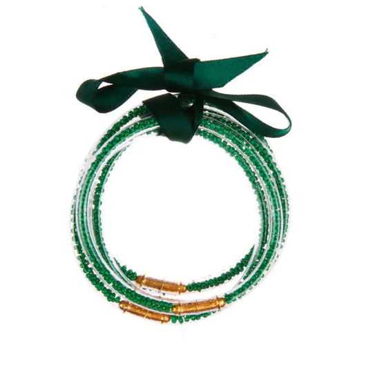 Green Buddha Bangles (5)